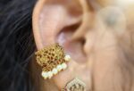 Gold polish Bugadi ear cuff