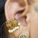 Gold polish Bugadi ear cuff